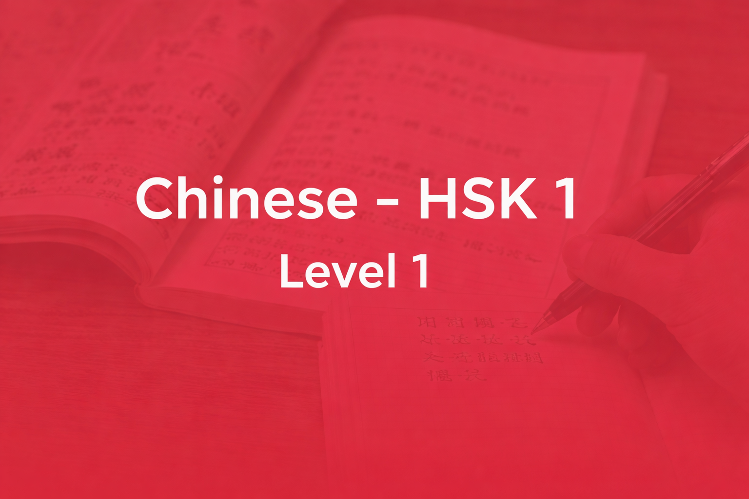 Chinese - HSK 1 - Level 1